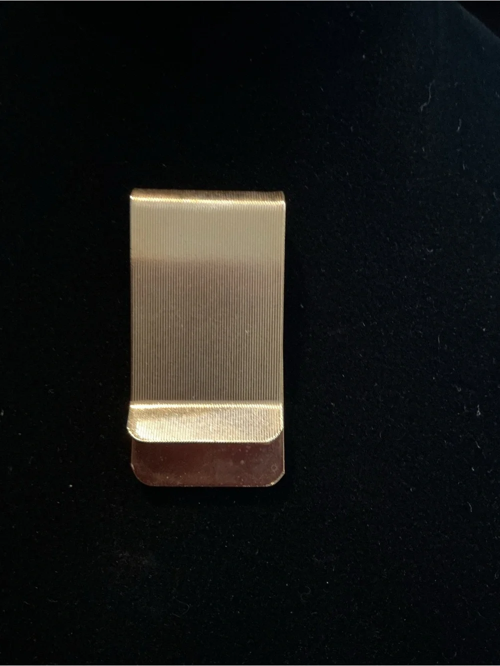 Vintage Danforth Pewter Golf Bag Money Clip with Textured Two-Tone Finish